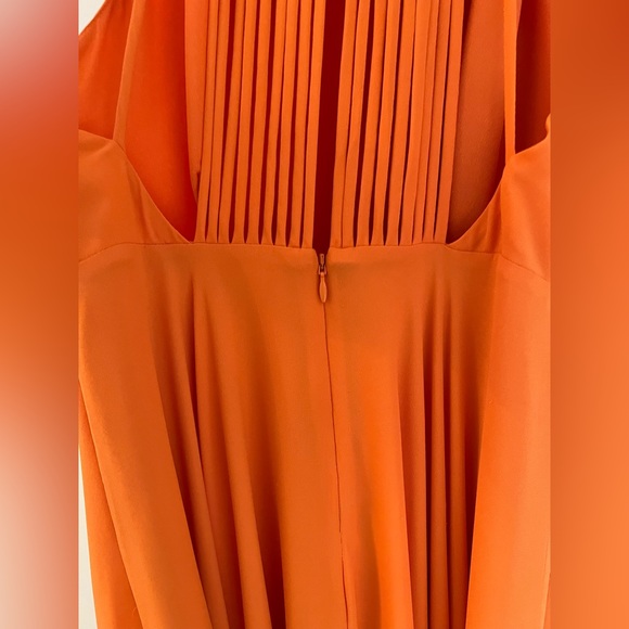 Halston Heritage Orange Dress, Size 0 - Picture 6 of 9